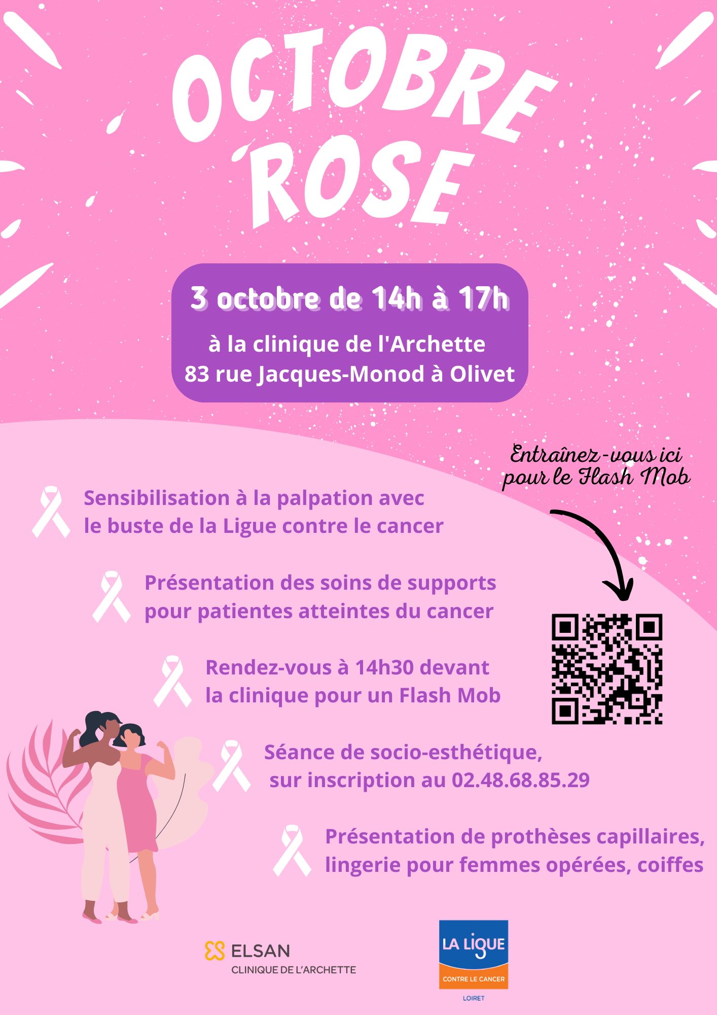 Affiche octobre rose ARC 2022