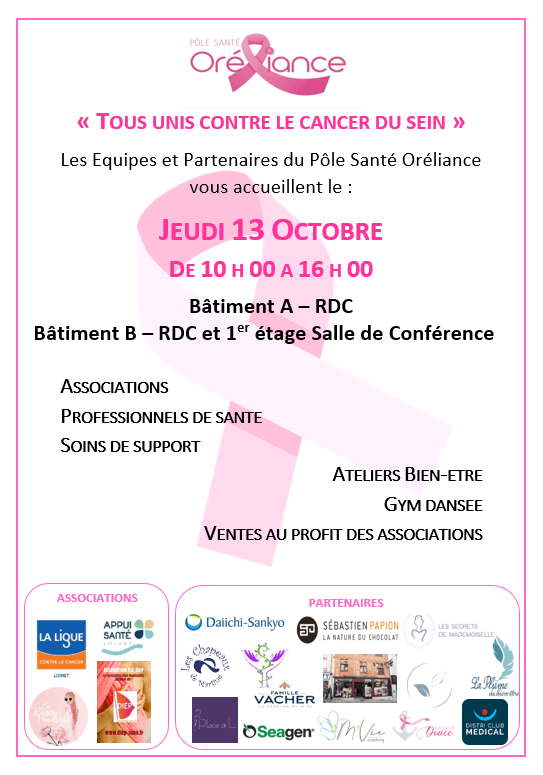 Affiche octobre rose Oréliance