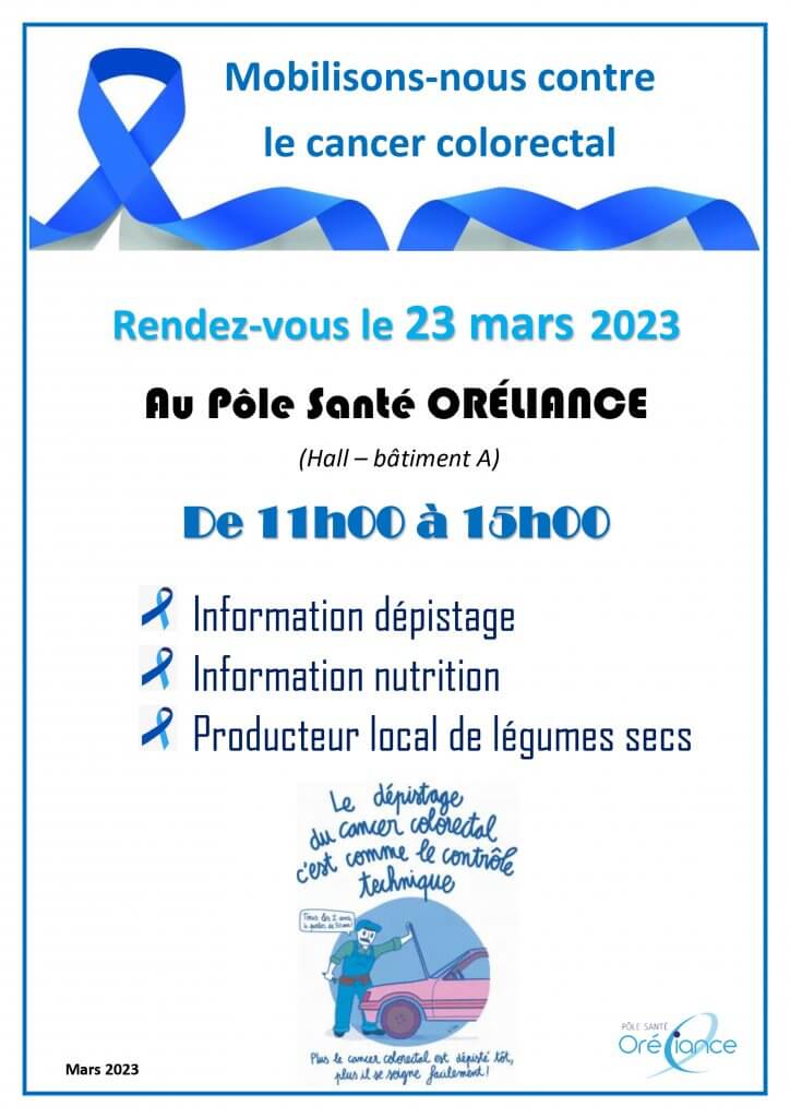 Affiche mars bleu Oréliance