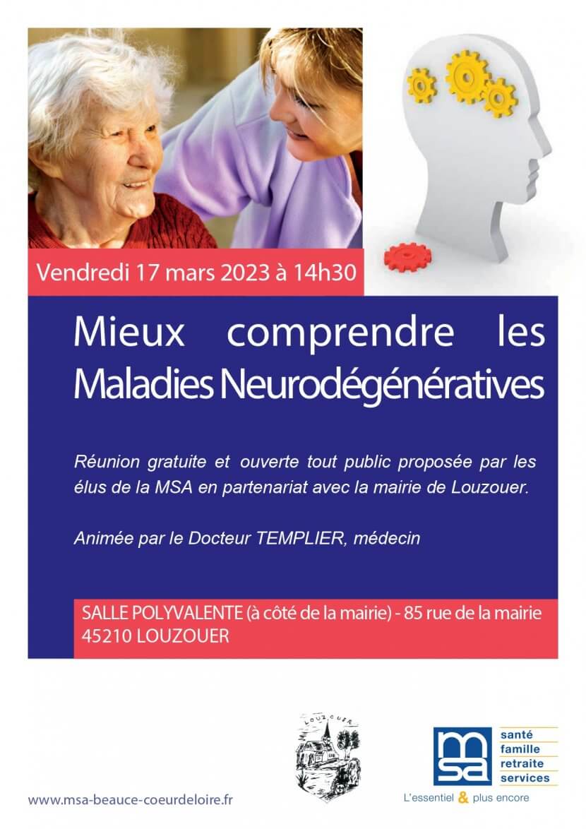 affiche evenement maladies neurodégénératives