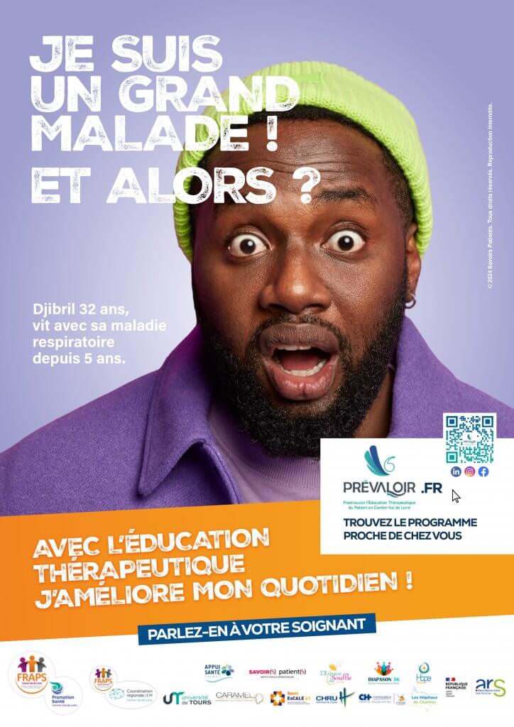 Campagne Je suis un grand malade et Alors ? Portrait Djibril, maladie respiratoire
